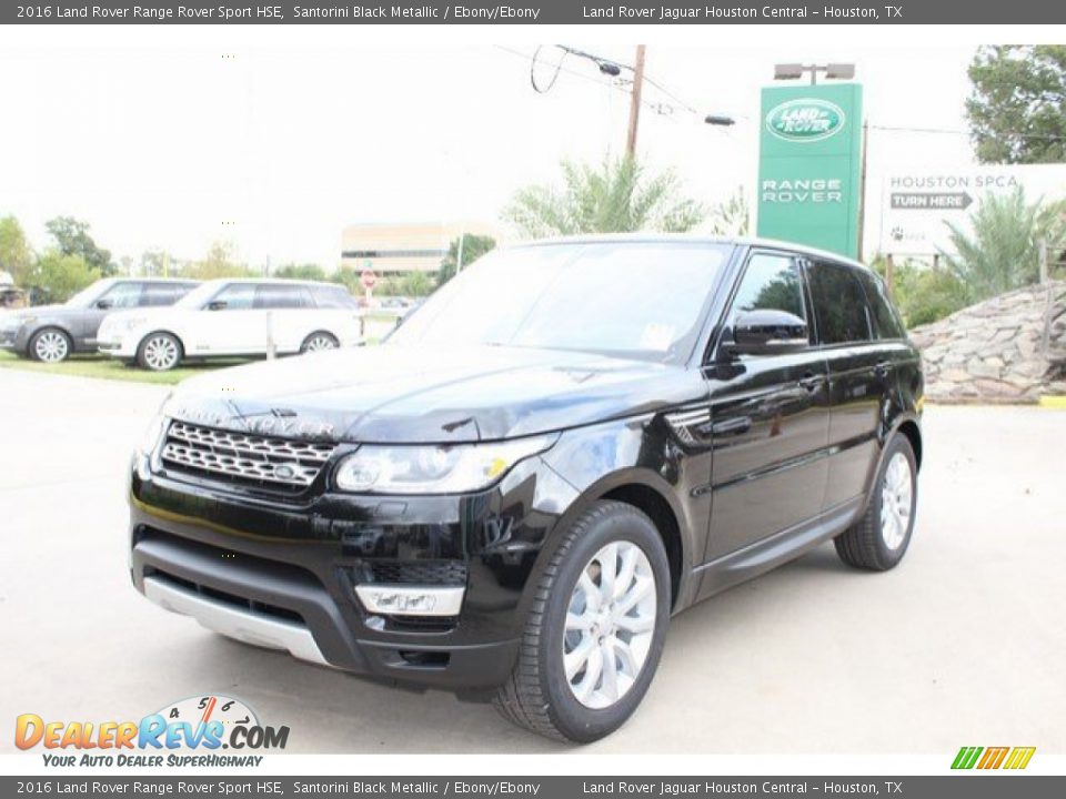 2016 Land Rover Range Rover Sport HSE Santorini Black Metallic / Ebony/Ebony Photo #7