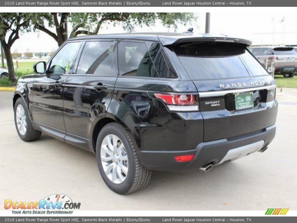 2016 Land Rover Range Rover Sport HSE Santorini Black Metallic / Ebony/Ebony Photo #9
