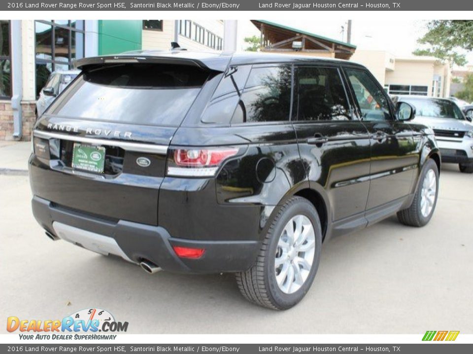2016 Land Rover Range Rover Sport HSE Santorini Black Metallic / Ebony/Ebony Photo #11