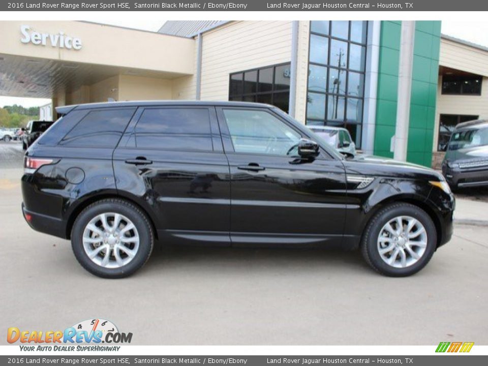 2016 Land Rover Range Rover Sport HSE Santorini Black Metallic / Ebony/Ebony Photo #12