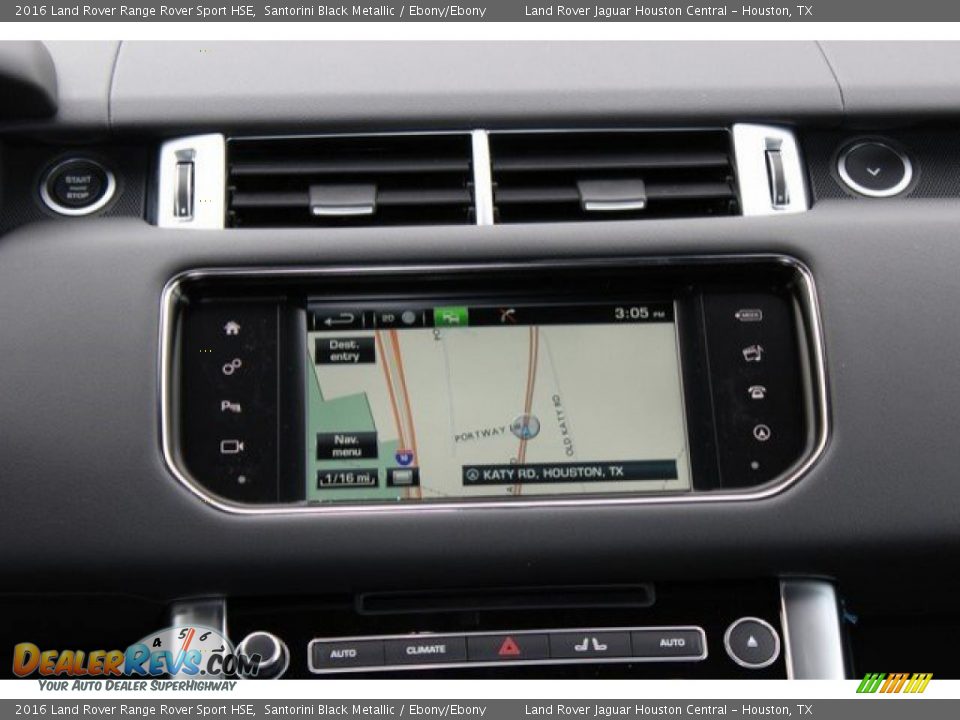 2016 Land Rover Range Rover Sport HSE Santorini Black Metallic / Ebony/Ebony Photo #16