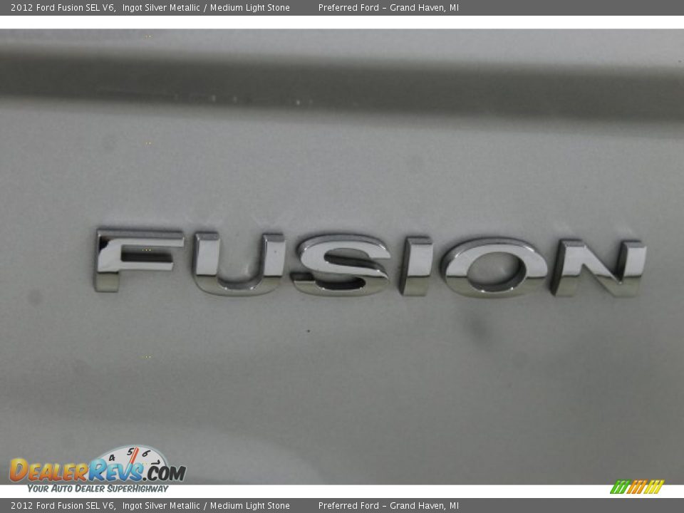 2012 Ford Fusion SEL V6 Ingot Silver Metallic / Medium Light Stone Photo #7