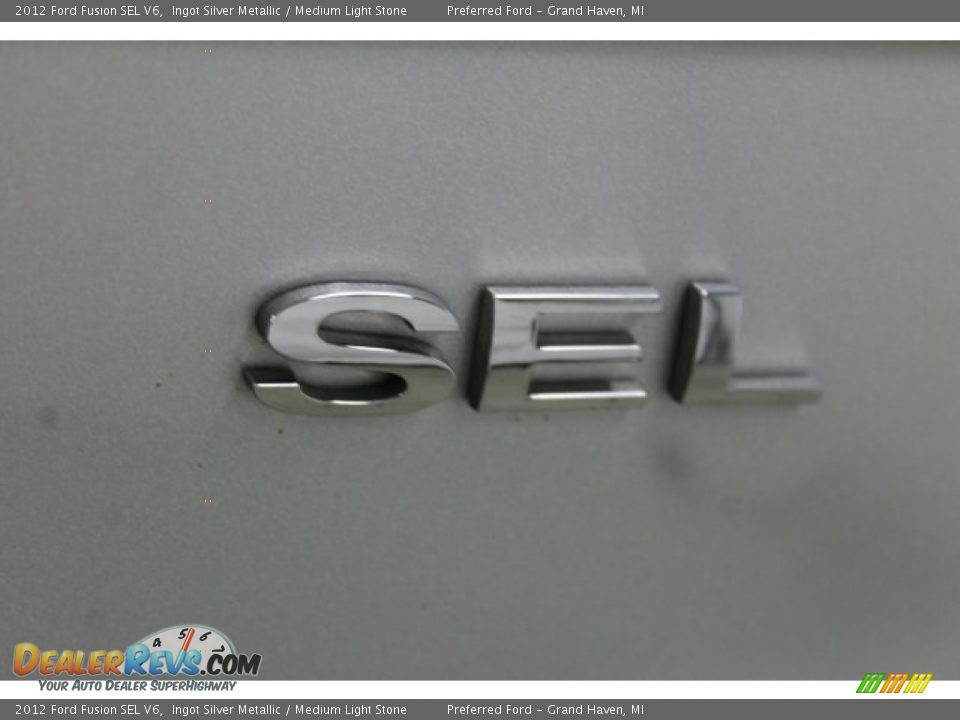 2012 Ford Fusion SEL V6 Ingot Silver Metallic / Medium Light Stone Photo #8