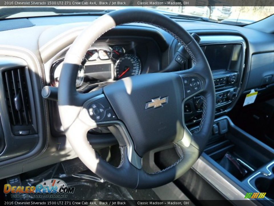 2016 Chevrolet Silverado 1500 LTZ Z71 Crew Cab 4x4 Black / Jet Black Photo #4