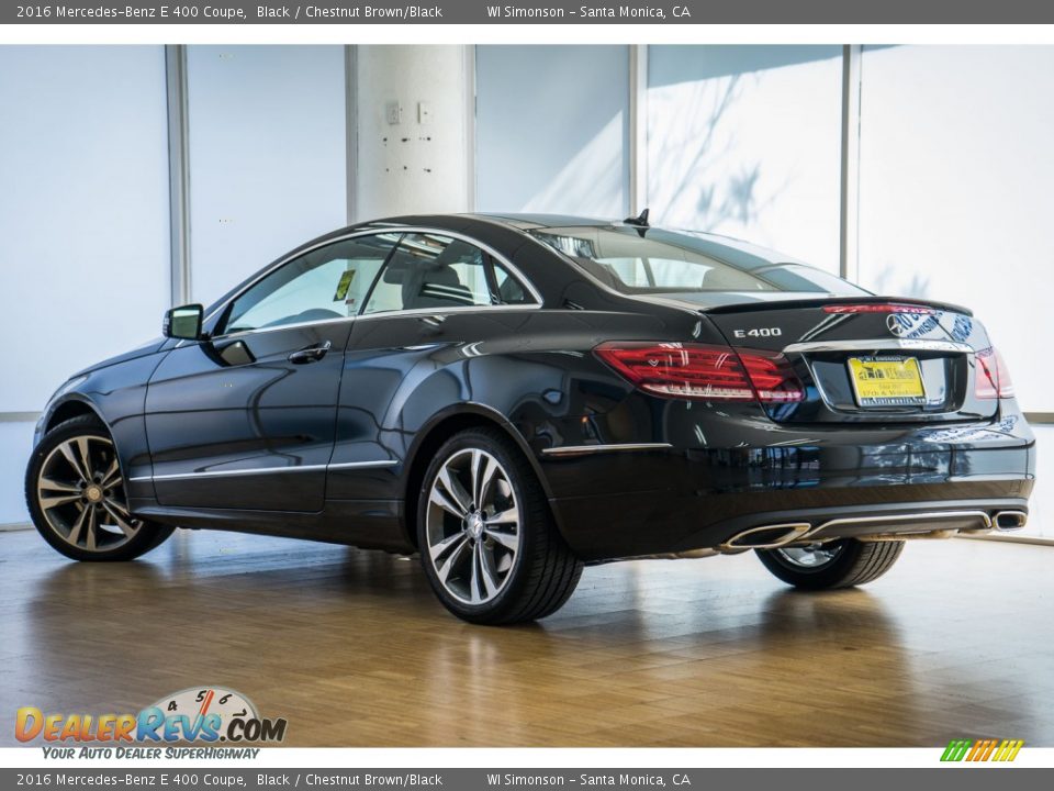 2016 Mercedes-Benz E 400 Coupe Black / Chestnut Brown/Black Photo #3