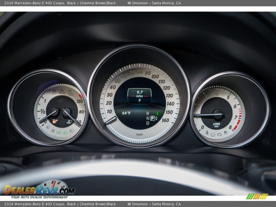 2016 Mercedes-Benz E 400 Coupe Black / Chestnut Brown/Black Photo #7