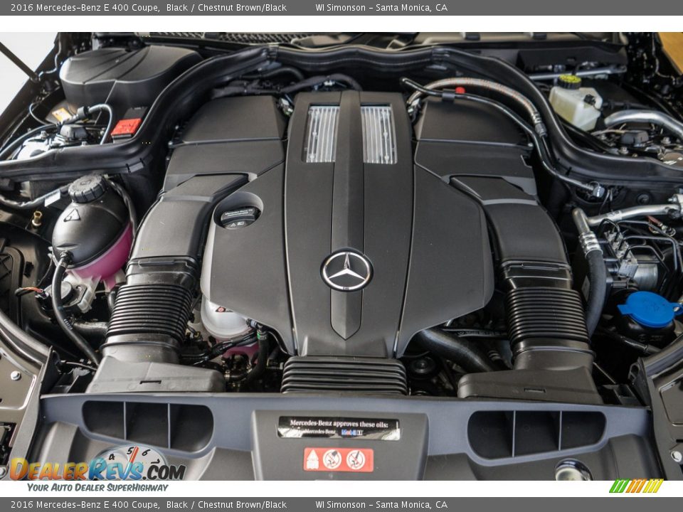 2016 Mercedes-Benz E 400 Coupe Black / Chestnut Brown/Black Photo #9