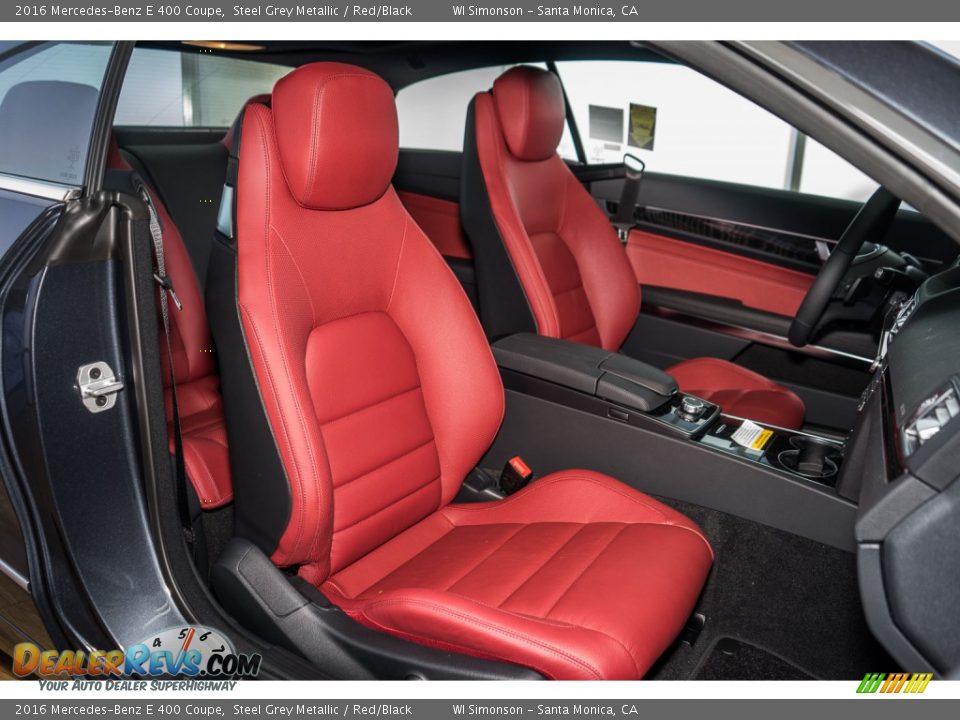 Red/Black Interior - 2016 Mercedes-Benz E 400 Coupe Photo #2