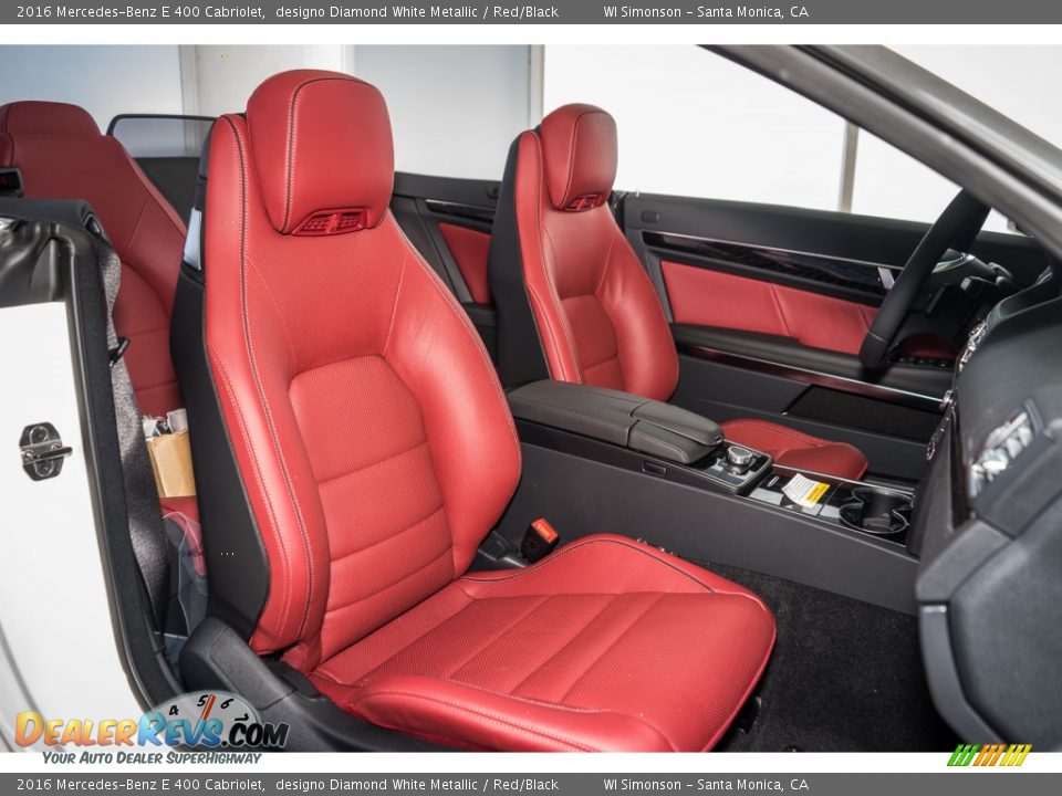 Red/Black Interior - 2016 Mercedes-Benz E 400 Cabriolet Photo #2