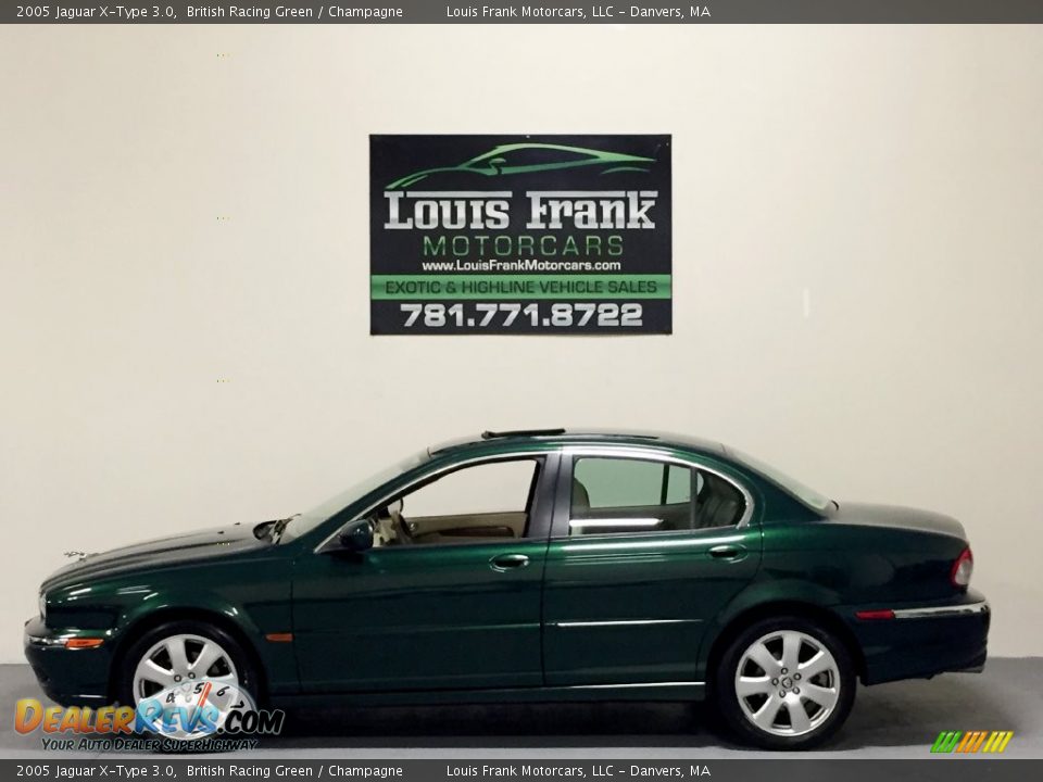 2005 Jaguar X-Type 3.0 British Racing Green / Champagne Photo #1