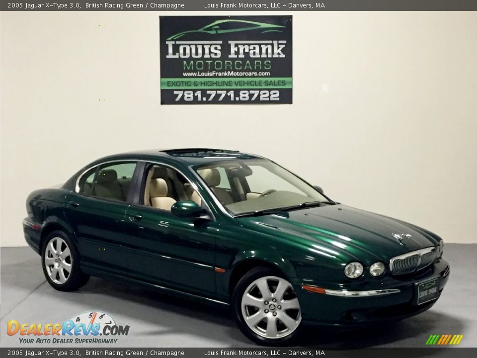 2005 Jaguar X-Type 3.0 British Racing Green / Champagne Photo #2