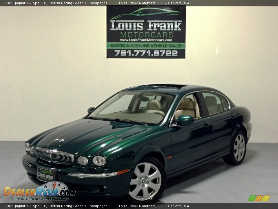 2005 Jaguar X-Type 3.0 British Racing Green / Champagne Photo #4