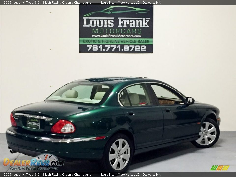 2005 Jaguar X-Type 3.0 British Racing Green / Champagne Photo #5