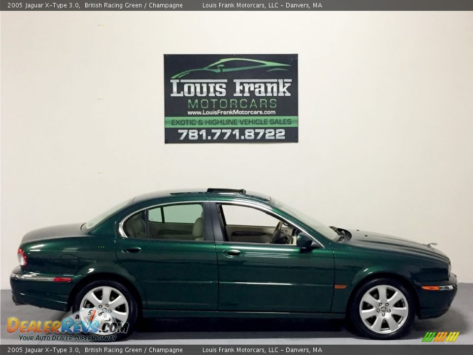 2005 Jaguar X-Type 3.0 British Racing Green / Champagne Photo #6