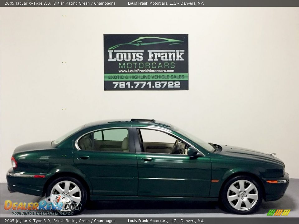 2005 Jaguar X-Type 3.0 British Racing Green / Champagne Photo #6