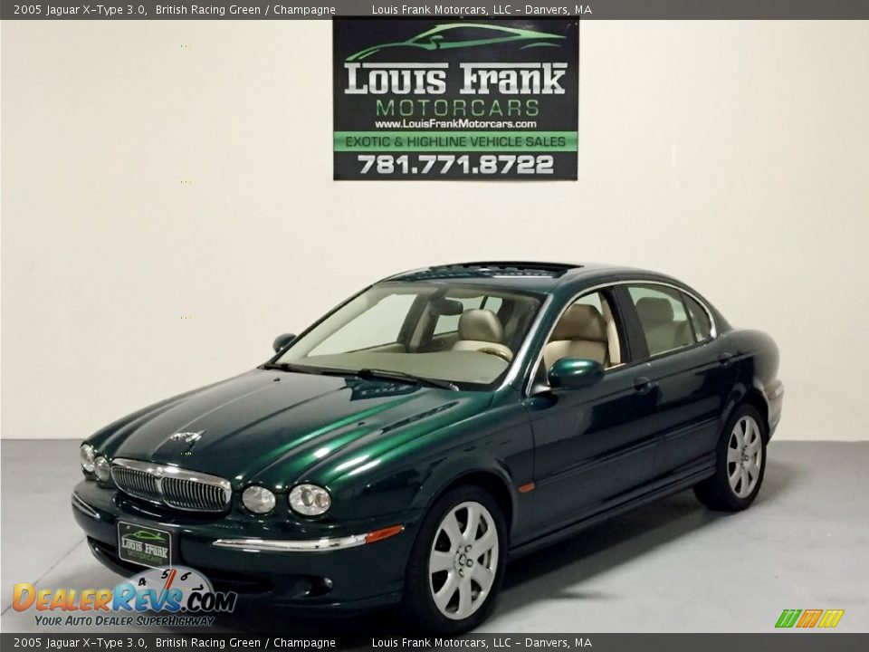 2005 Jaguar X-Type 3.0 British Racing Green / Champagne Photo #9