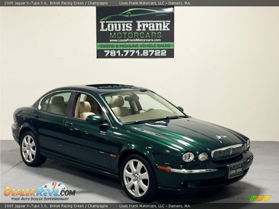 2005 Jaguar X-Type 3.0 British Racing Green / Champagne Photo #10