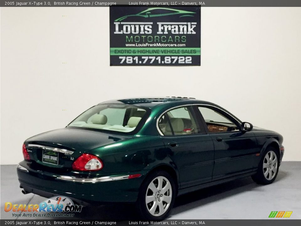 2005 Jaguar X-Type 3.0 British Racing Green / Champagne Photo #12