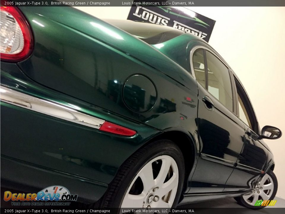 2005 Jaguar X-Type 3.0 British Racing Green / Champagne Photo #14