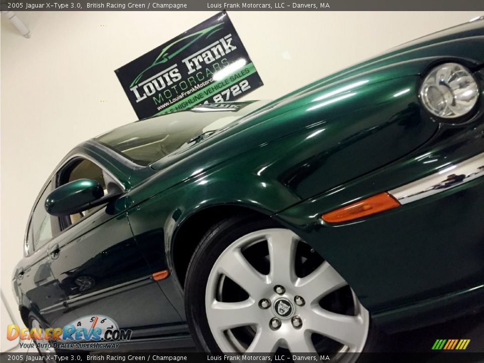 2005 Jaguar X-Type 3.0 British Racing Green / Champagne Photo #15