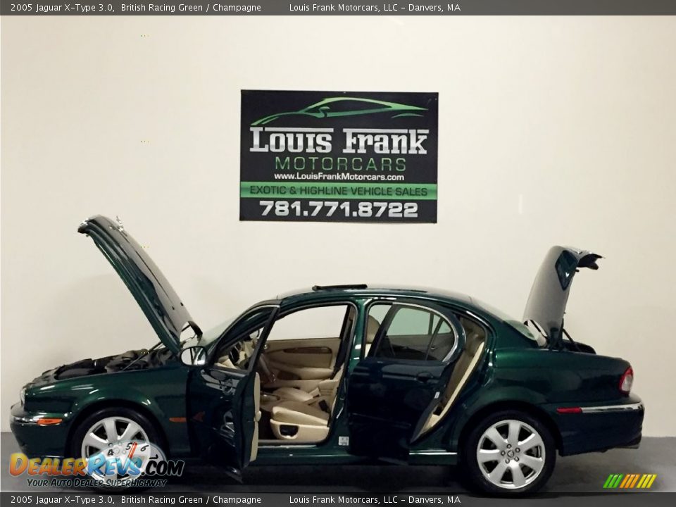 2005 Jaguar X-Type 3.0 British Racing Green / Champagne Photo #31