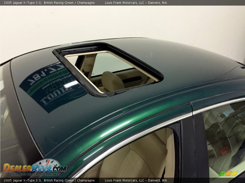 2005 Jaguar X-Type 3.0 British Racing Green / Champagne Photo #35