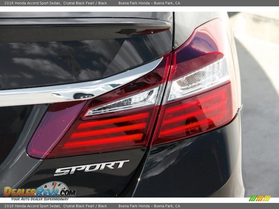 2016 Honda Accord Sport Sedan Crystal Black Pearl / Black Photo #4