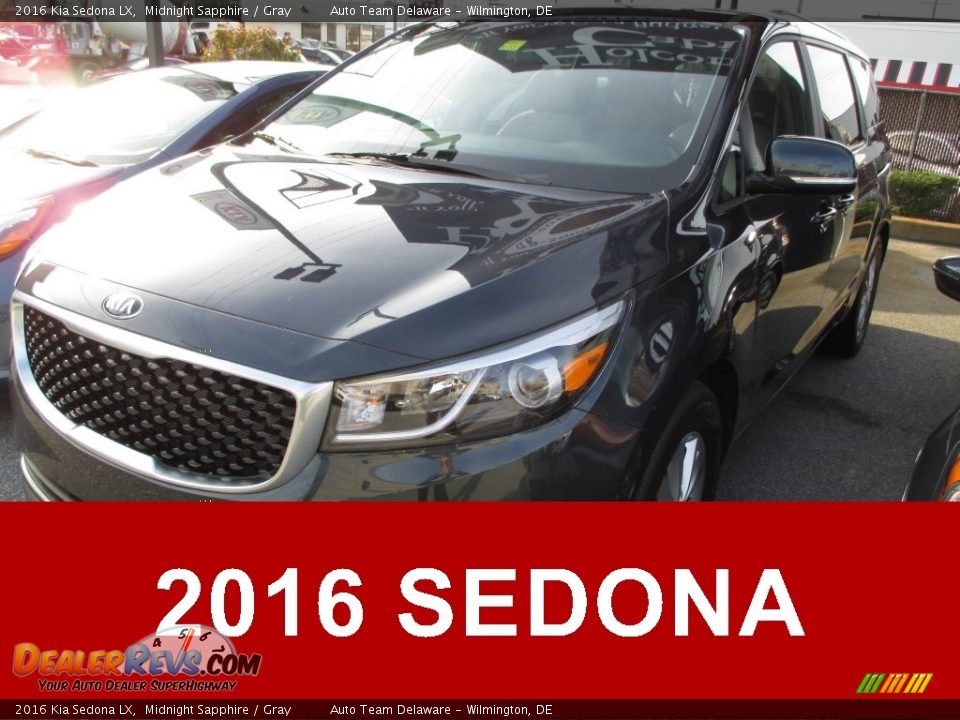 2016 Kia Sedona LX Midnight Sapphire / Gray Photo #1