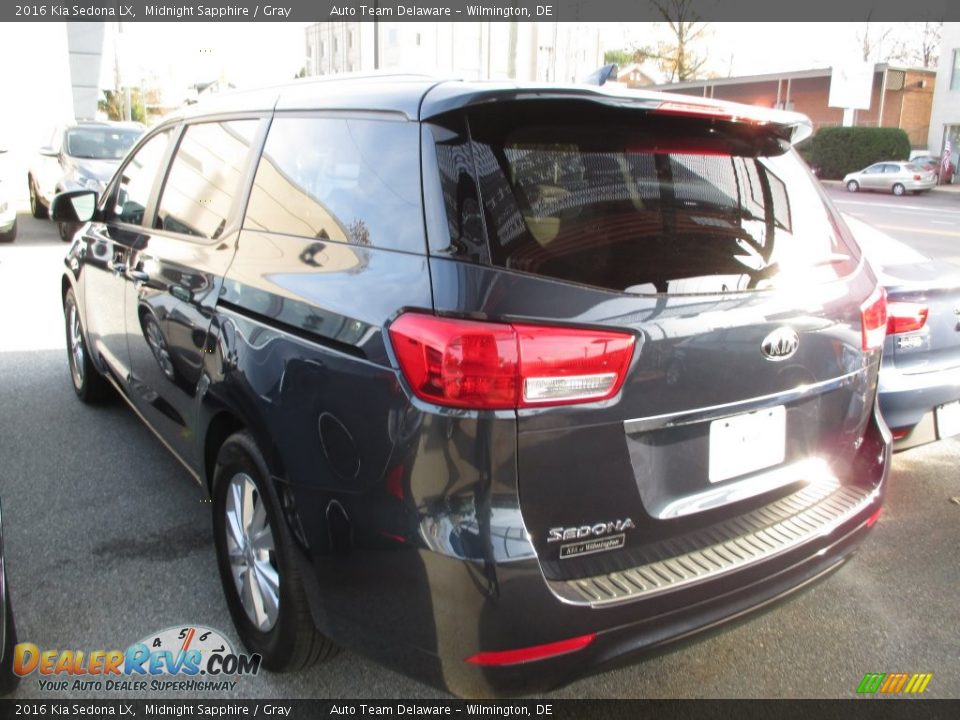 2016 Kia Sedona LX Midnight Sapphire / Gray Photo #2
