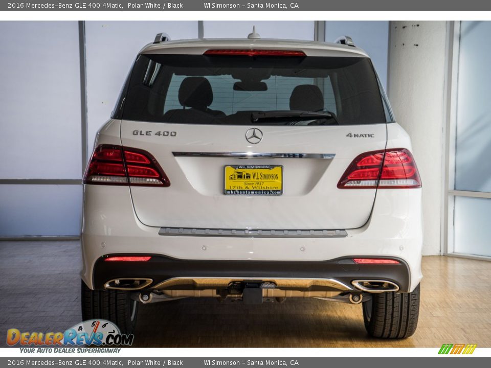 2016 Mercedes-Benz GLE 400 4Matic Polar White / Black Photo #4
