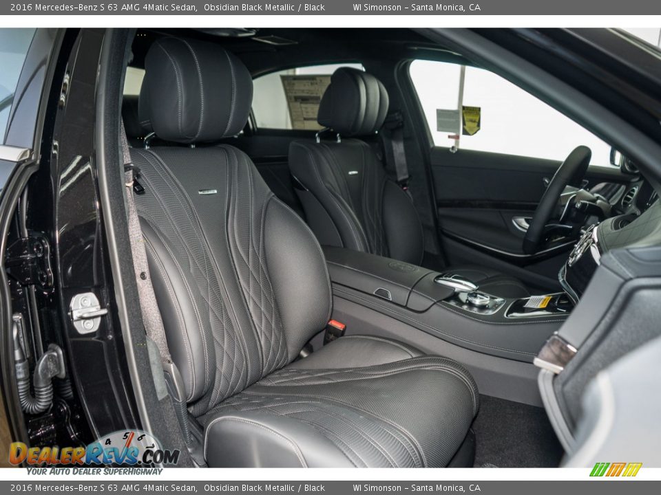 Front Seat of 2016 Mercedes-Benz S 63 AMG 4Matic Sedan Photo #2