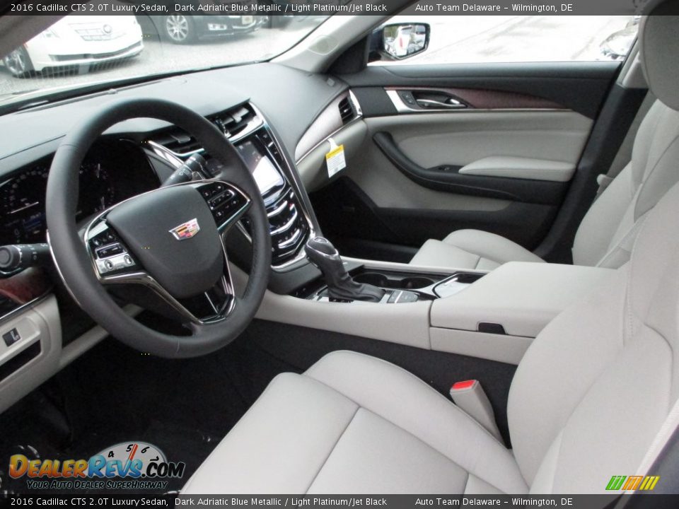 Light Platinum/Jet Black Interior - 2016 Cadillac CTS 2.0T Luxury Sedan Photo #5