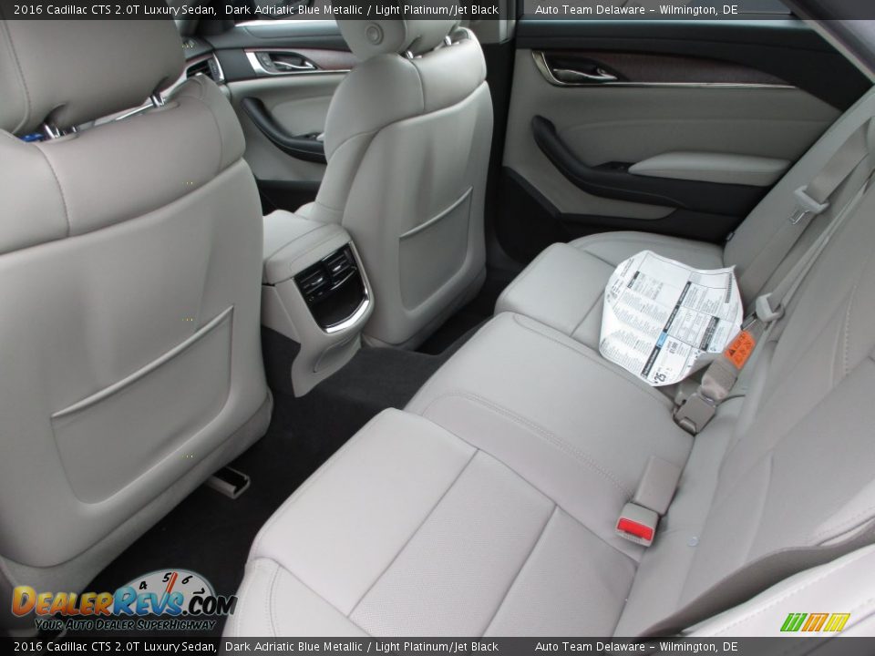 Rear Seat of 2016 Cadillac CTS 2.0T Luxury Sedan Photo #6