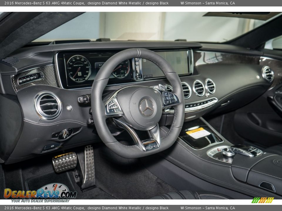 designo Black Interior - 2016 Mercedes-Benz S 63 AMG 4Matic Coupe Photo #6