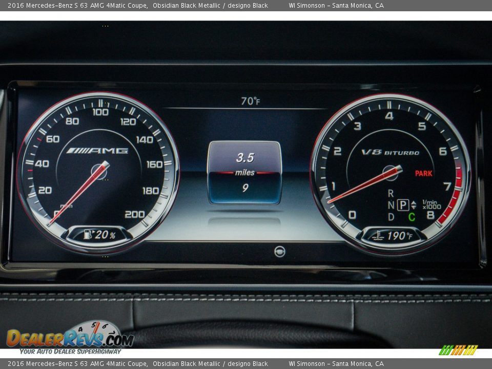 2016 Mercedes-Benz S 63 AMG 4Matic Coupe Gauges Photo #8