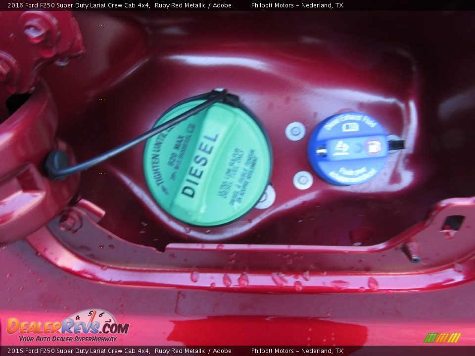 2016 Ford F250 Super Duty Lariat Crew Cab 4x4 Ruby Red Metallic / Adobe Photo #16