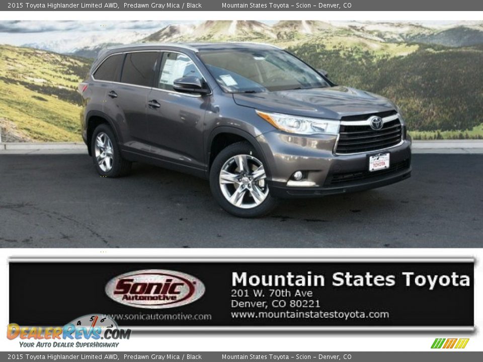 2015 Toyota Highlander Limited AWD Predawn Gray Mica / Black Photo #1