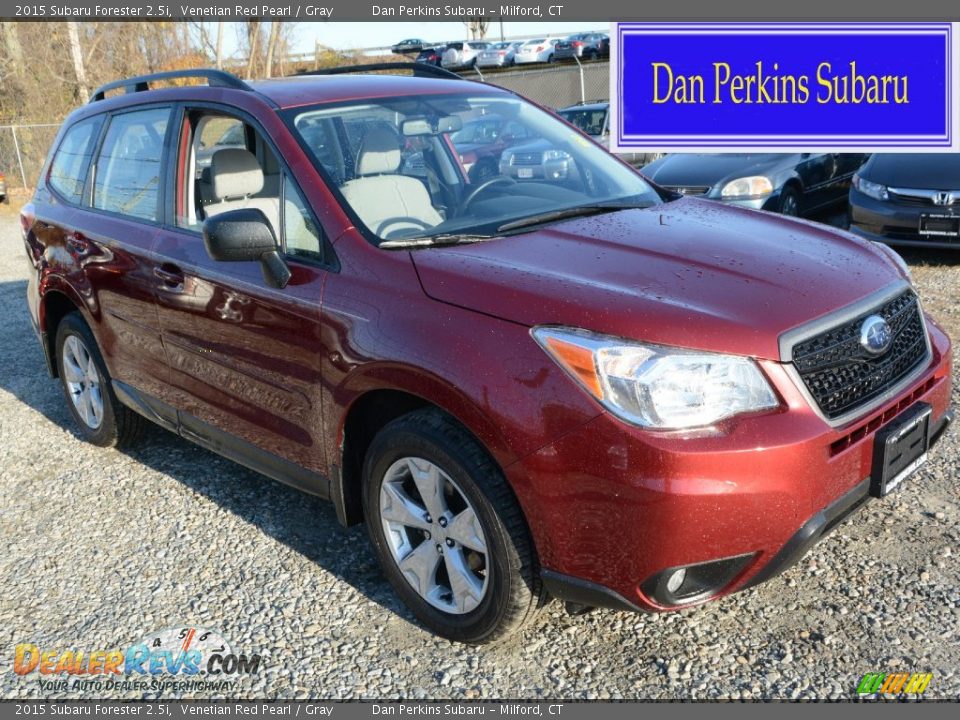 2015 Subaru Forester 2.5i Venetian Red Pearl / Gray Photo #1