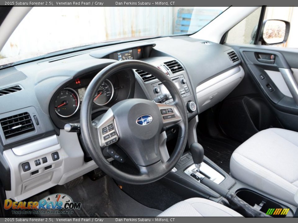 2015 Subaru Forester 2.5i Venetian Red Pearl / Gray Photo #5