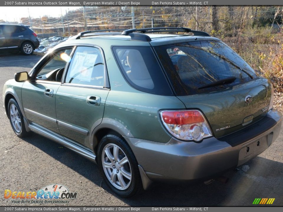 2007 Subaru Impreza Outback Sport Wagon Evergreen Metallic / Desert Beige Photo #6