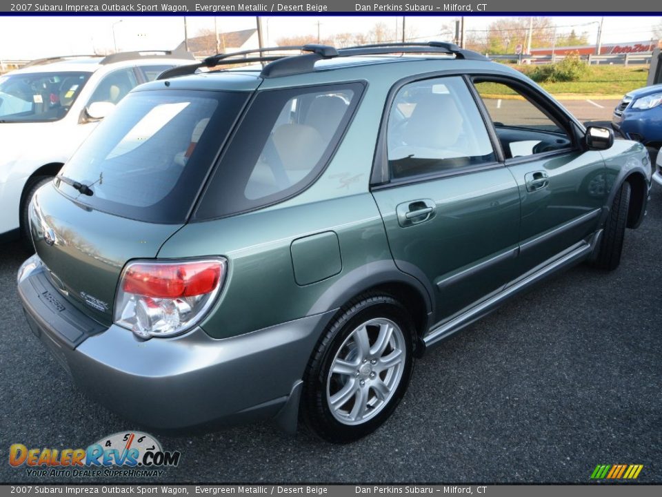 2007 Subaru Impreza Outback Sport Wagon Evergreen Metallic / Desert Beige Photo #10