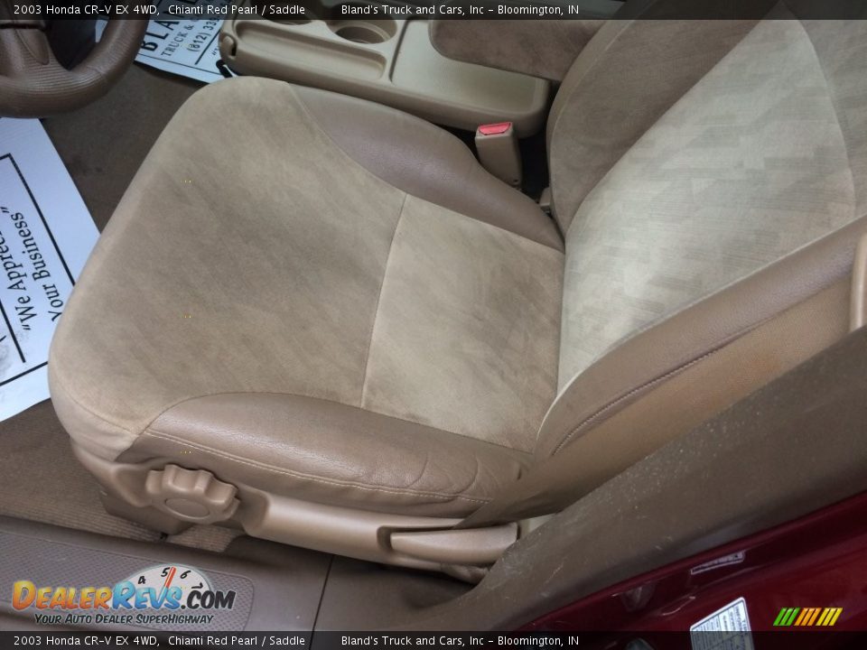 2003 Honda CR-V EX 4WD Chianti Red Pearl / Saddle Photo #8