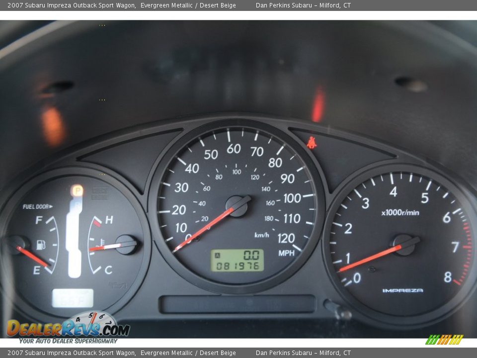 2007 Subaru Impreza Outback Sport Wagon Evergreen Metallic / Desert Beige Photo #14