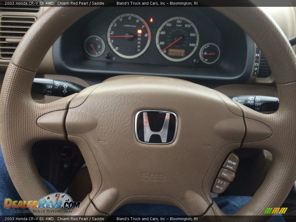 2003 Honda CR-V EX 4WD Chianti Red Pearl / Saddle Photo #26