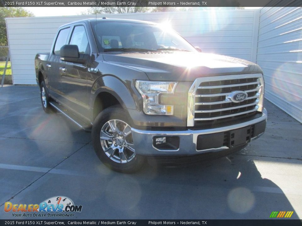 2015 Ford F150 XLT SuperCrew Caribou Metallic / Medium Earth Gray Photo #2