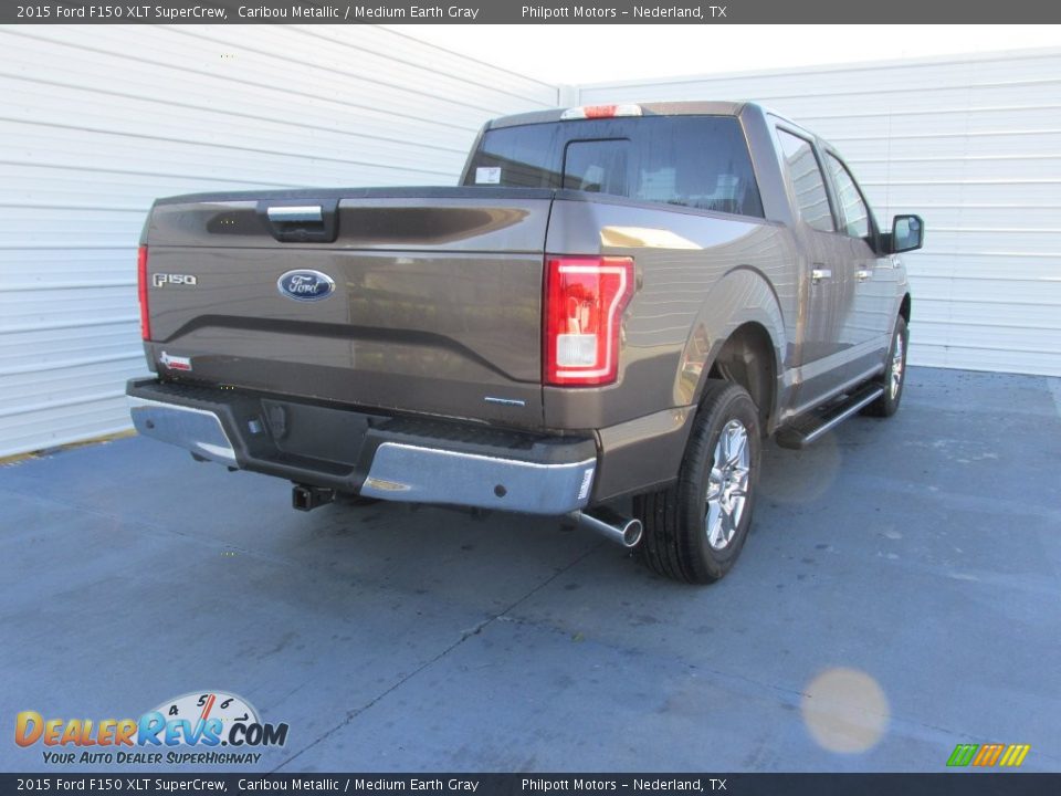2015 Ford F150 XLT SuperCrew Caribou Metallic / Medium Earth Gray Photo #4