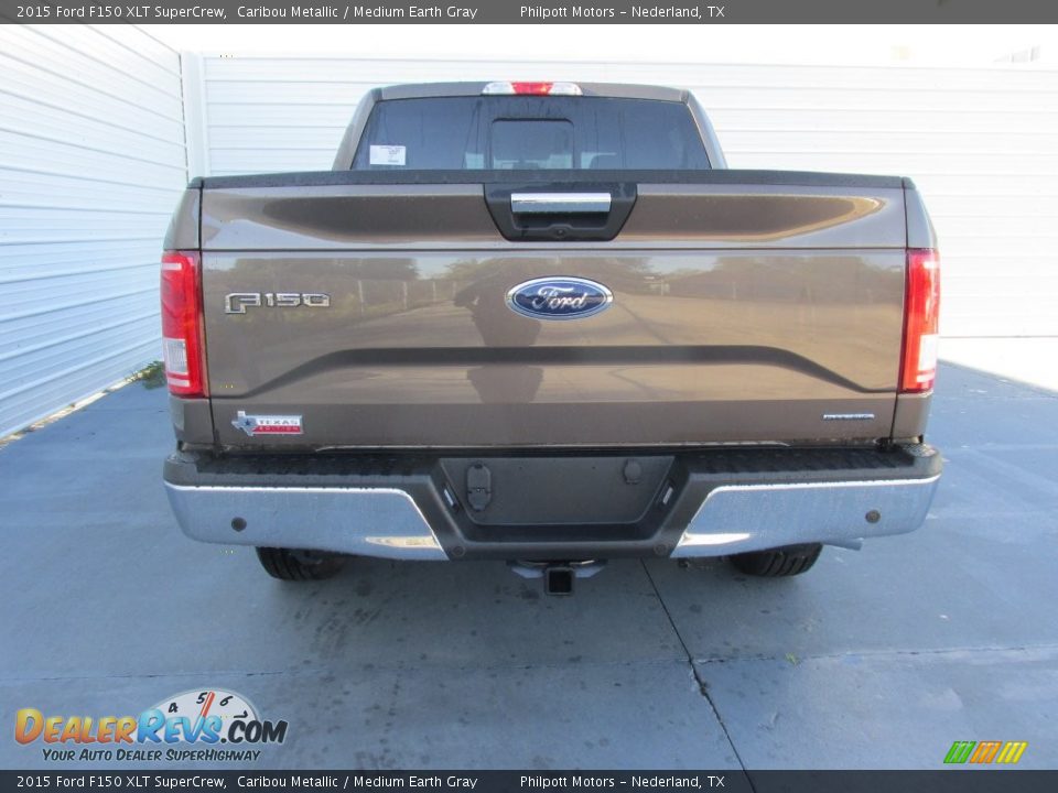2015 Ford F150 XLT SuperCrew Caribou Metallic / Medium Earth Gray Photo #5