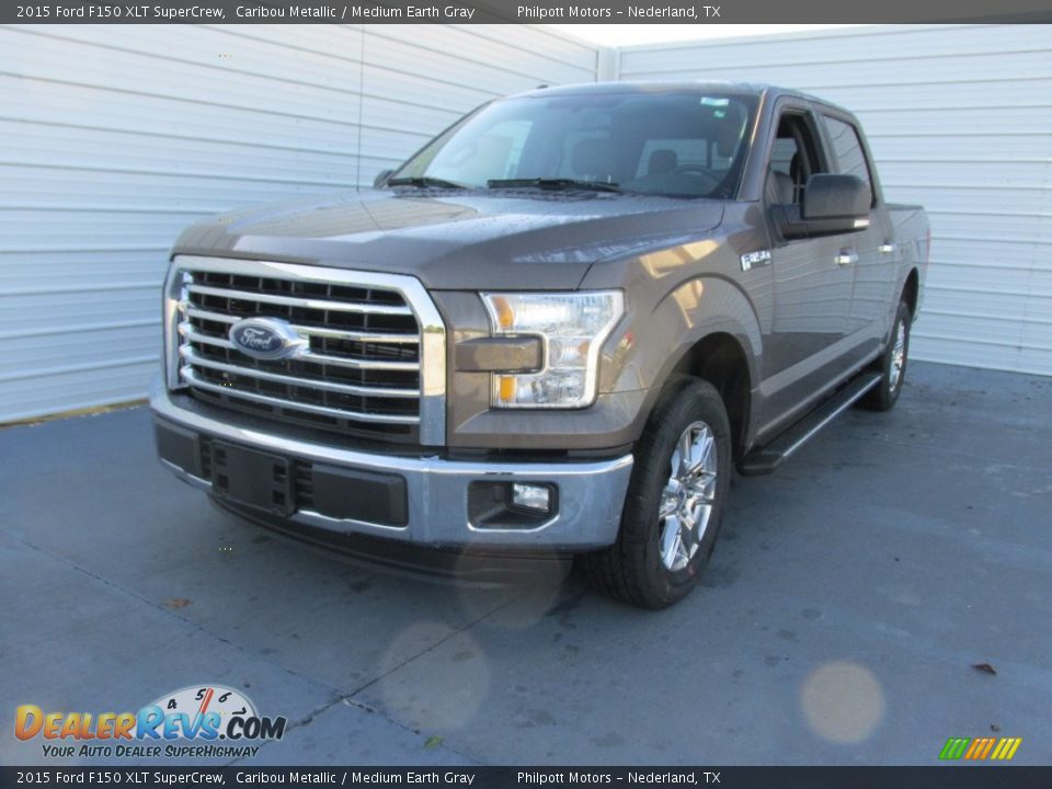 2015 Ford F150 XLT SuperCrew Caribou Metallic / Medium Earth Gray Photo #7