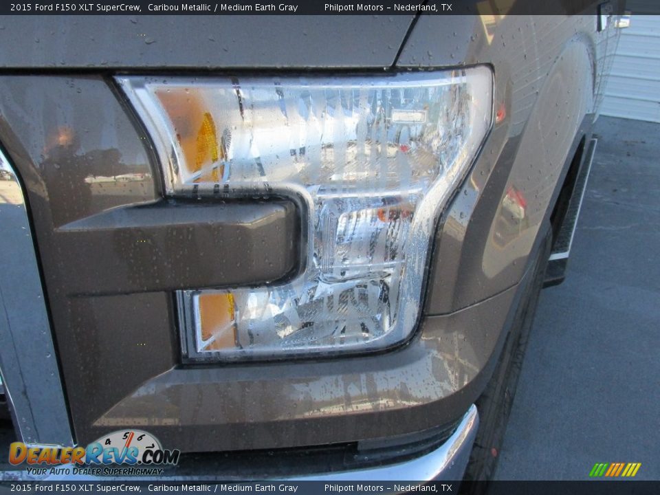 2015 Ford F150 XLT SuperCrew Caribou Metallic / Medium Earth Gray Photo #9