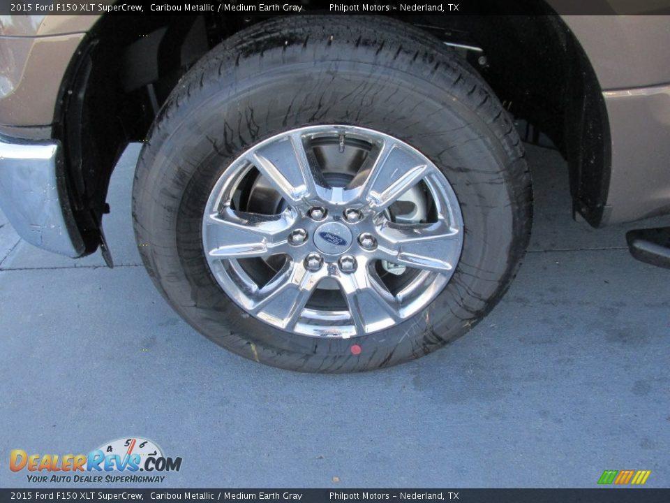 2015 Ford F150 XLT SuperCrew Caribou Metallic / Medium Earth Gray Photo #11